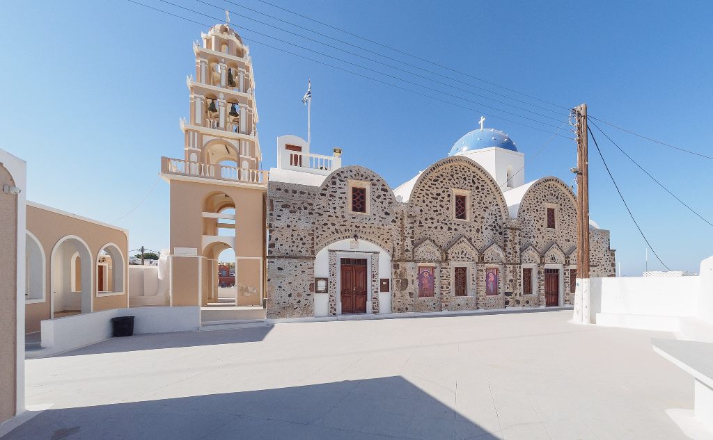 Church of Saint Demetrius, Mesaria, Santorini, Greece, C messier, CC BY-SA 4.0