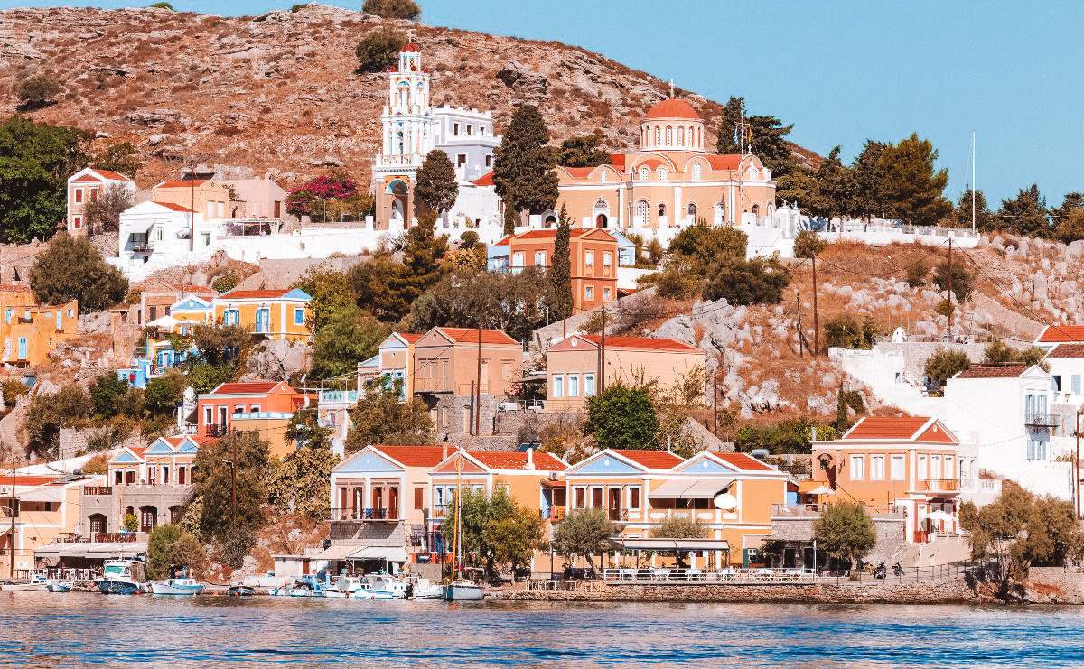 Symi Harbor, Symi Island, Greece