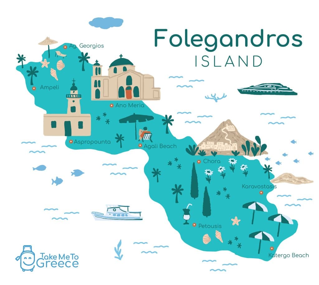 Folegandros-Greece-Map