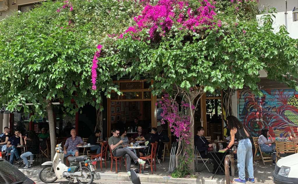 Bar in the historic Kallidromiou Street of Exarcheia, Athens