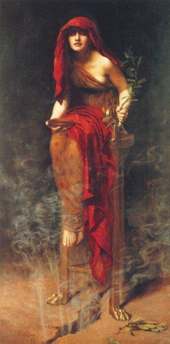 The Priestess of Delphi by John Collier
