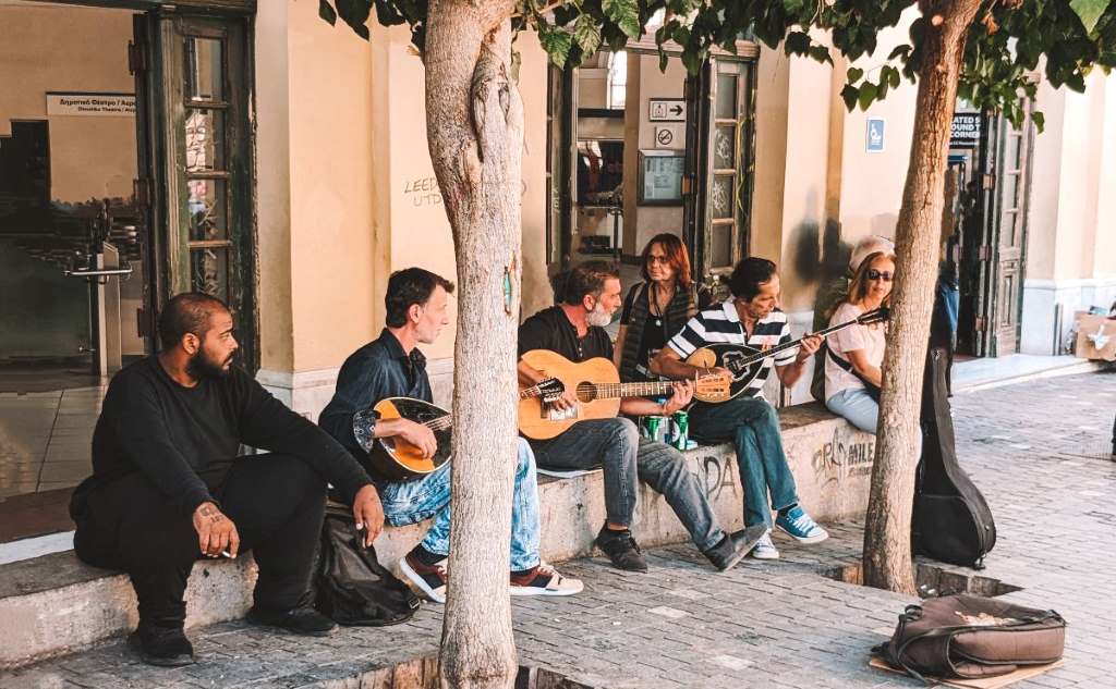 Musicians in Athens, Greece