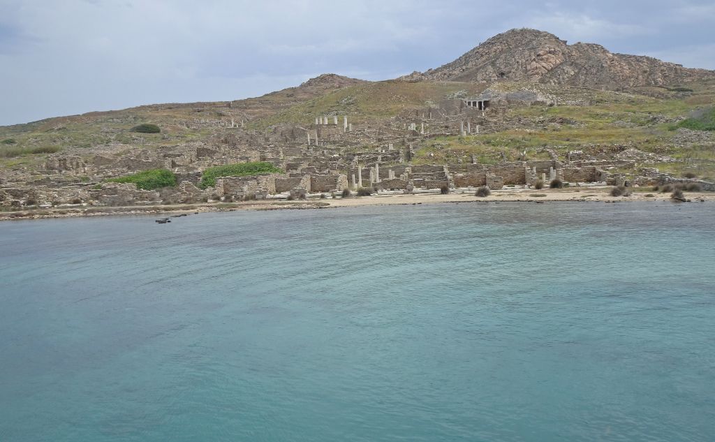 Delos Island from the Aegean Sea, Greece