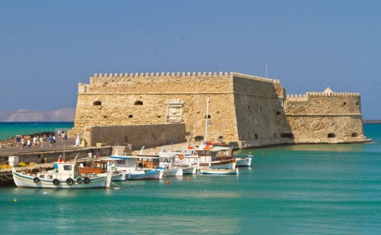 Heraklion Harbor and Venetian Fortress